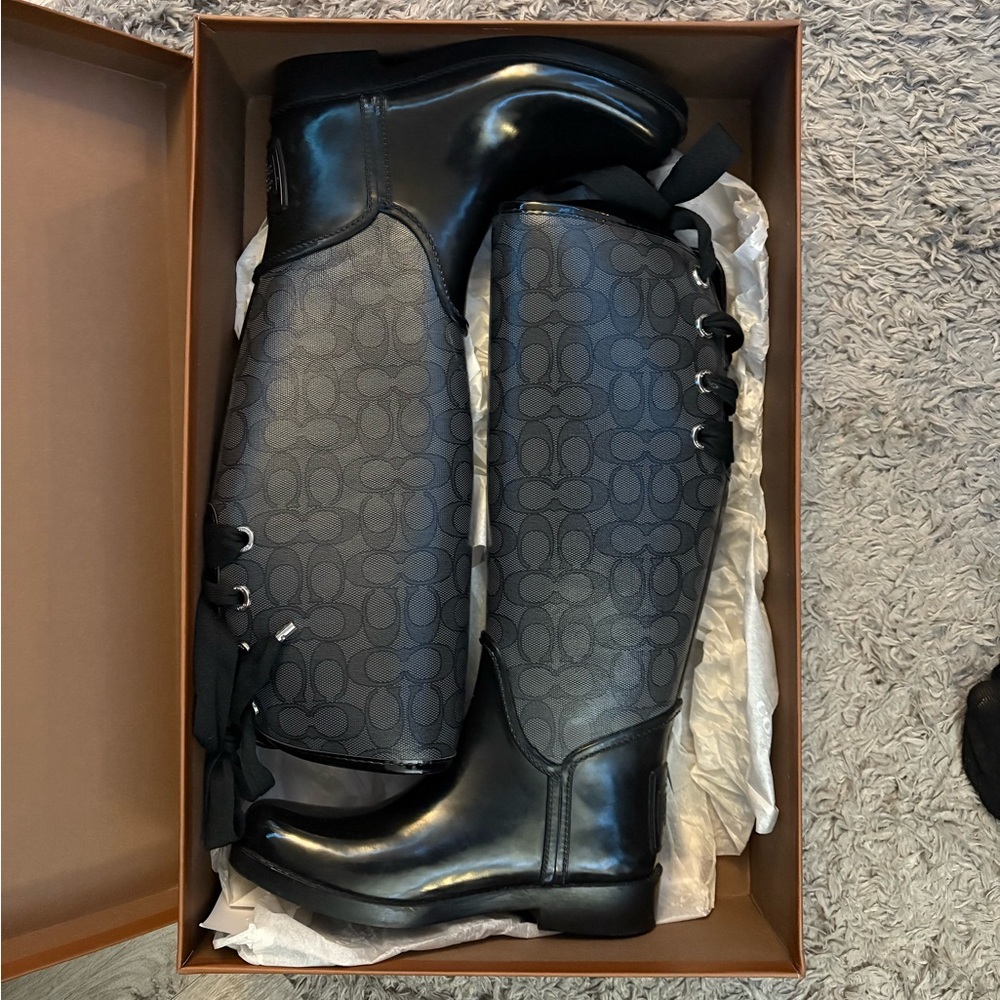 Coach rain boots